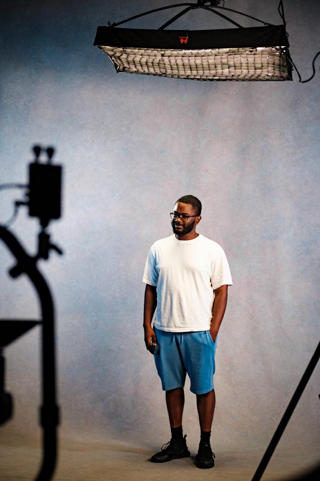Johnfa Koke in a studio